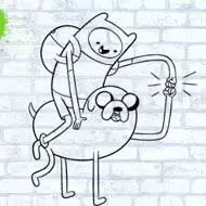 Adventure Time Colour In