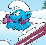 Smurfy Snowboard