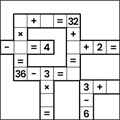 Math Crossword. Number Puzzle