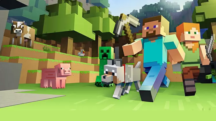 What is the name of the peaceful mob that can be milked for milk buckets in Minecraft?