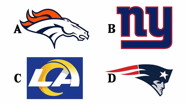 Which of the following options is the New England Patriots logo?