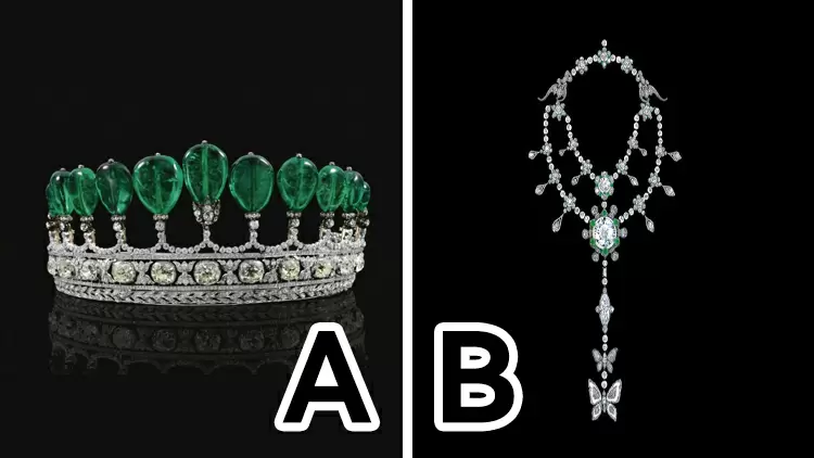 Which jewelry piece do you think is more expensive?