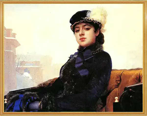 Which country does Kramskoi, the artist of the painting pictured here, come from?