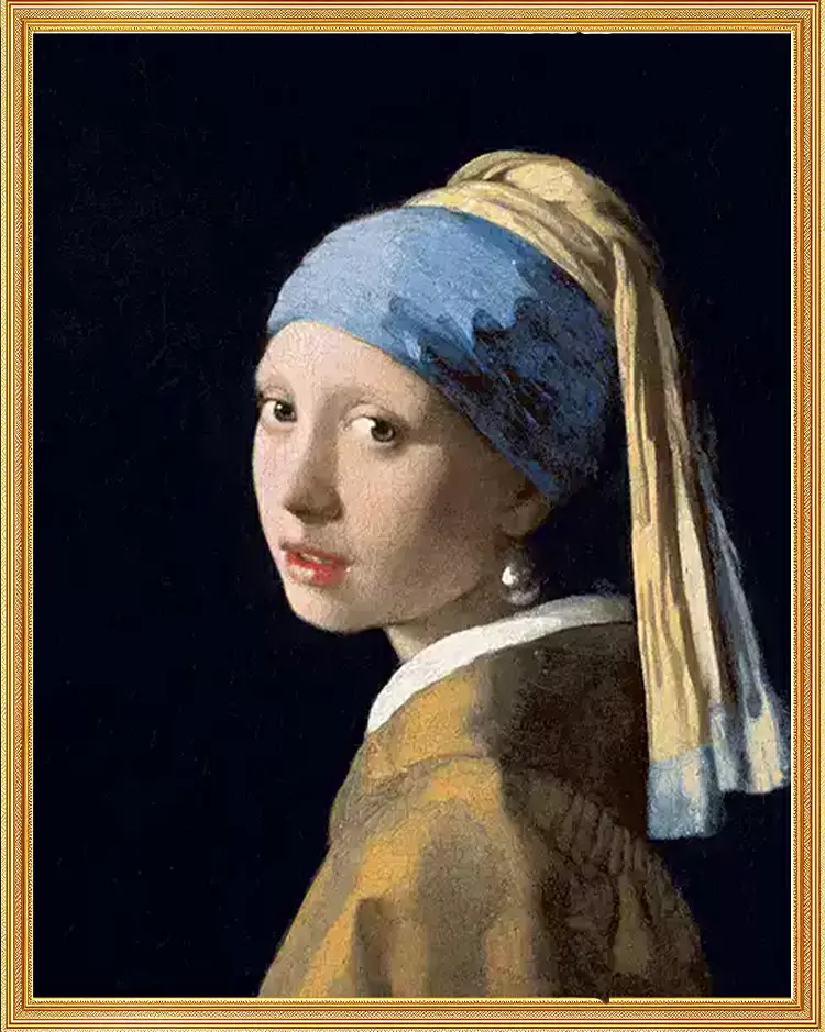 This painting was drawn with an optical lens. Who was its creator?