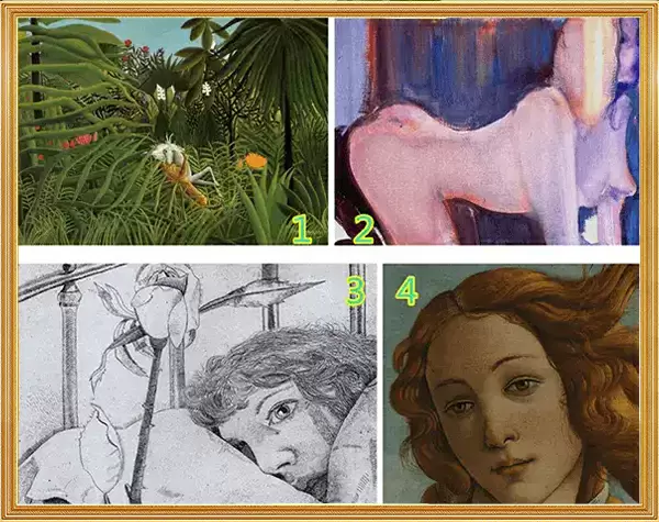 Which of these four pictures was created by Sigmund Freud's grandson, Lucian Freud?