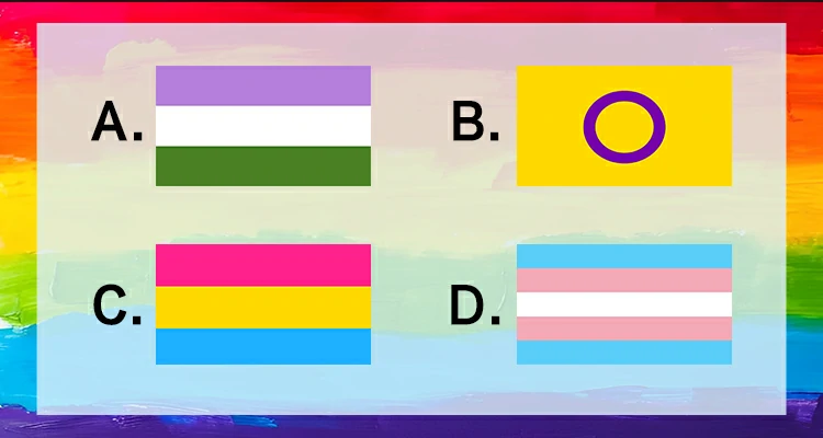 Which one represents the Intersex Pride Flag?