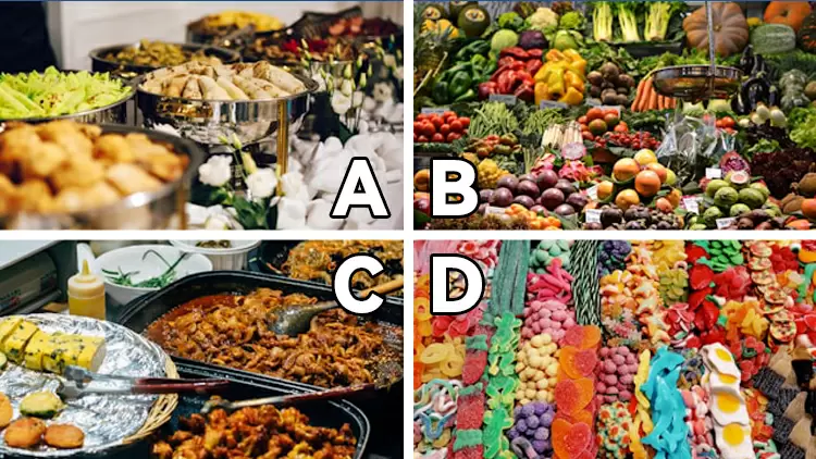 You're at a banquet. Pick some food to eat: