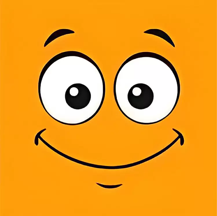 Warm and Caring Orange Smile