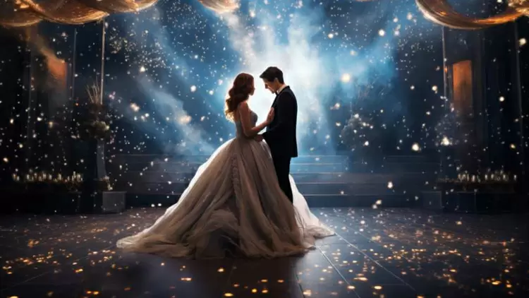 The official start of the dance follows the conversation. Additionally, you and your partner move to the center of the dance floor and begin dancing. Your tiara unintentionally falls to the ground as a result of the crowd's friction. Jackson was standing next to you, so he picked it up and handed it to you right away. After seeing Jackson's action, what will you do?