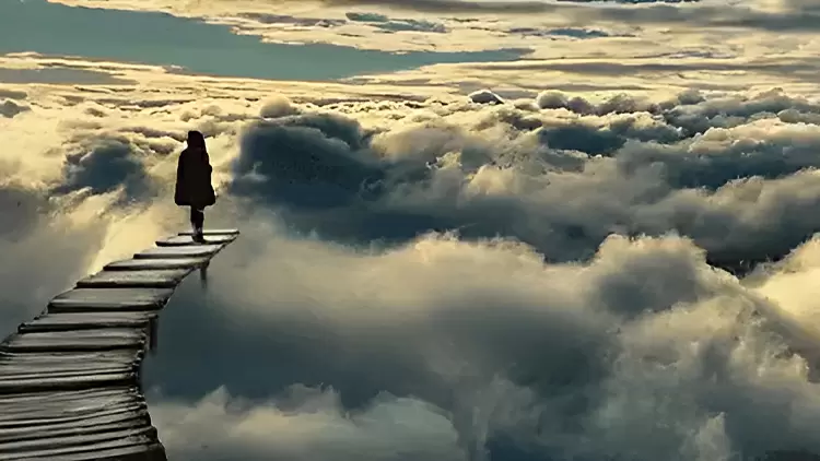 Estimate the height of the person in the picture.