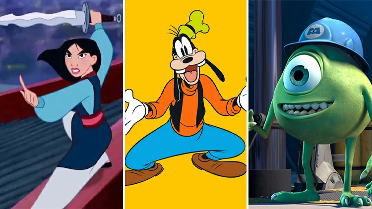 You're a combo of Mulan, Goofy, and Mike Wazowski!