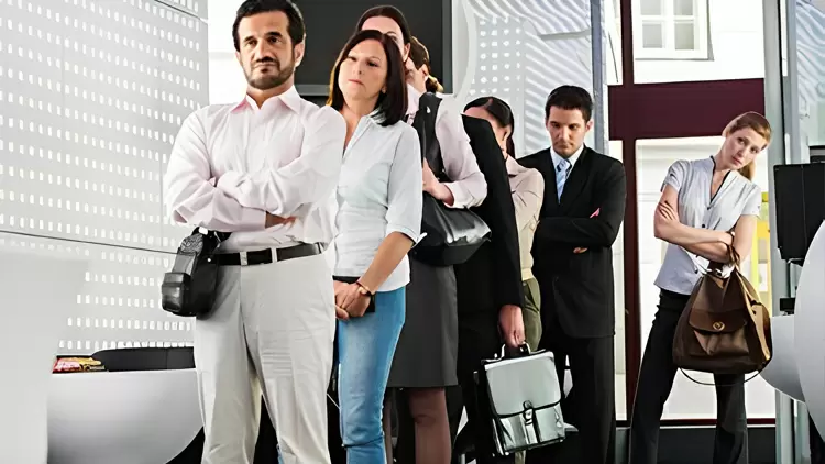 You're waiting in line to pay when someone suddenly cuts in front of you.